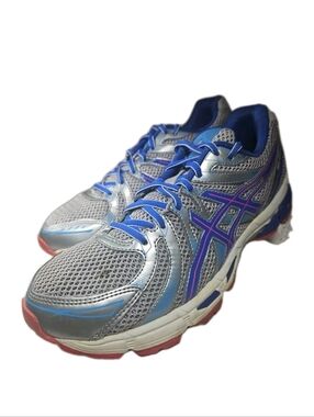 Asics GT 1000 2 T3R5N [921013] Women Sz:9.5 Run Cyber Silver Mesh Gorp EUC[6E